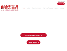 Tablet Screenshot of metroexhibits.com
